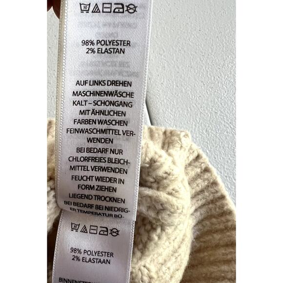 Cupcakes and Cashmere Sweater Women Medium Beige Knit Fair Isle Knit Pullover - Picture 11 of 12